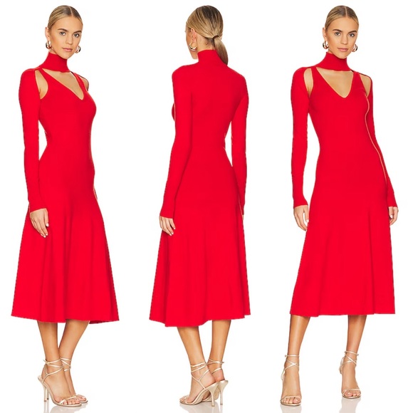 [LPA] Varenna Cut Out Knit Midi Dress - Picture 2 of 2